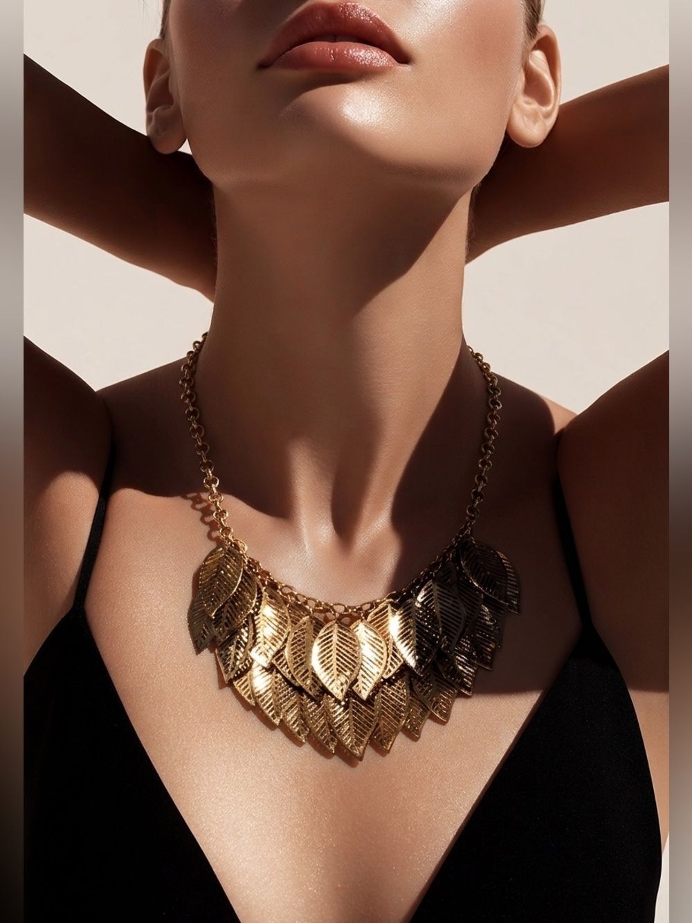 Leaf Statement Necklace   